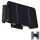LED-Solarwandleuchte 4xLED/1,5W/3,7V 1500 mAh IP54 schwarz