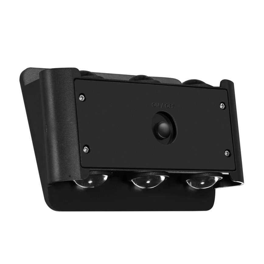 LED-Solarwandleuchte ALF LED/4W/1300 mAh 3000K IP54 schwarz