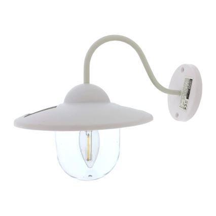 LED-Solarwandleuchte LED/0,5W/1,2V 600 mAh IP44 weiß