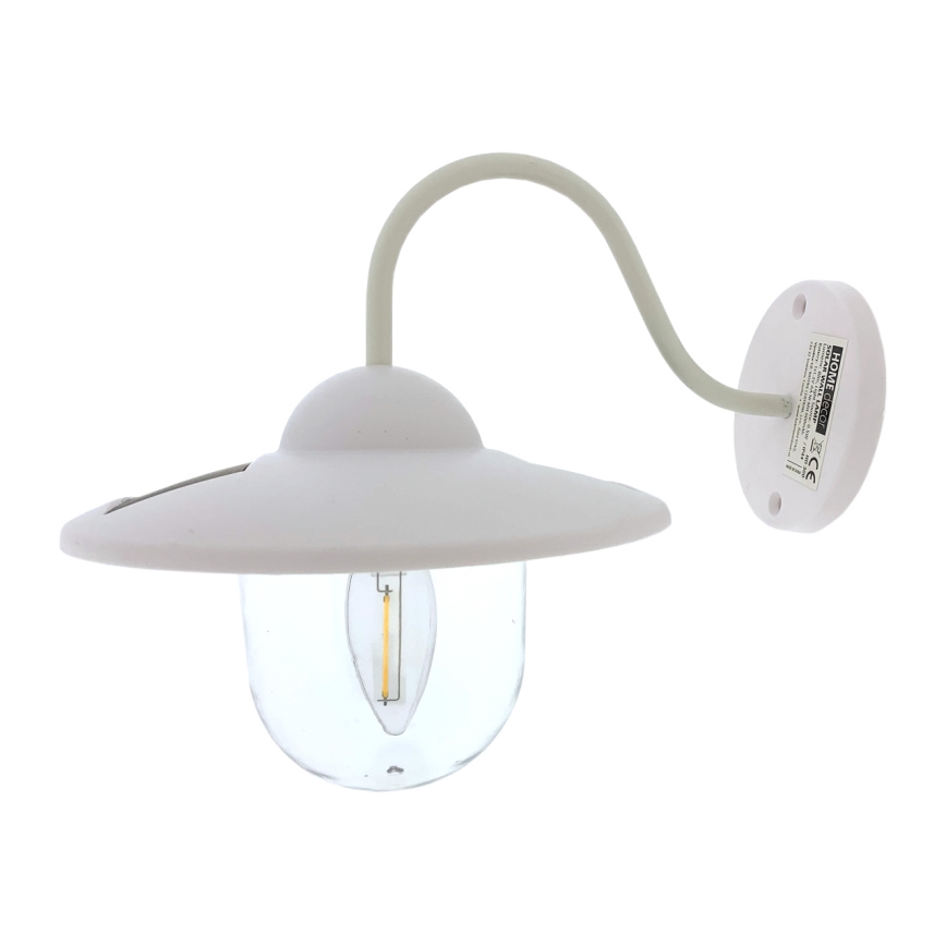 LED-Solarwandleuchte LED/0,5W/1,2V 600 mAh IP44 weiß