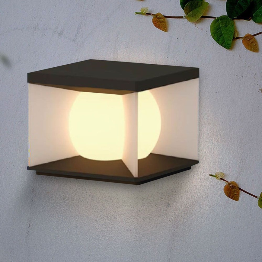 Dimmbare LED-Solar-Wandleuchte LED/8W/3,7V IP65 3000K 5200 mAh + Fernbedienung