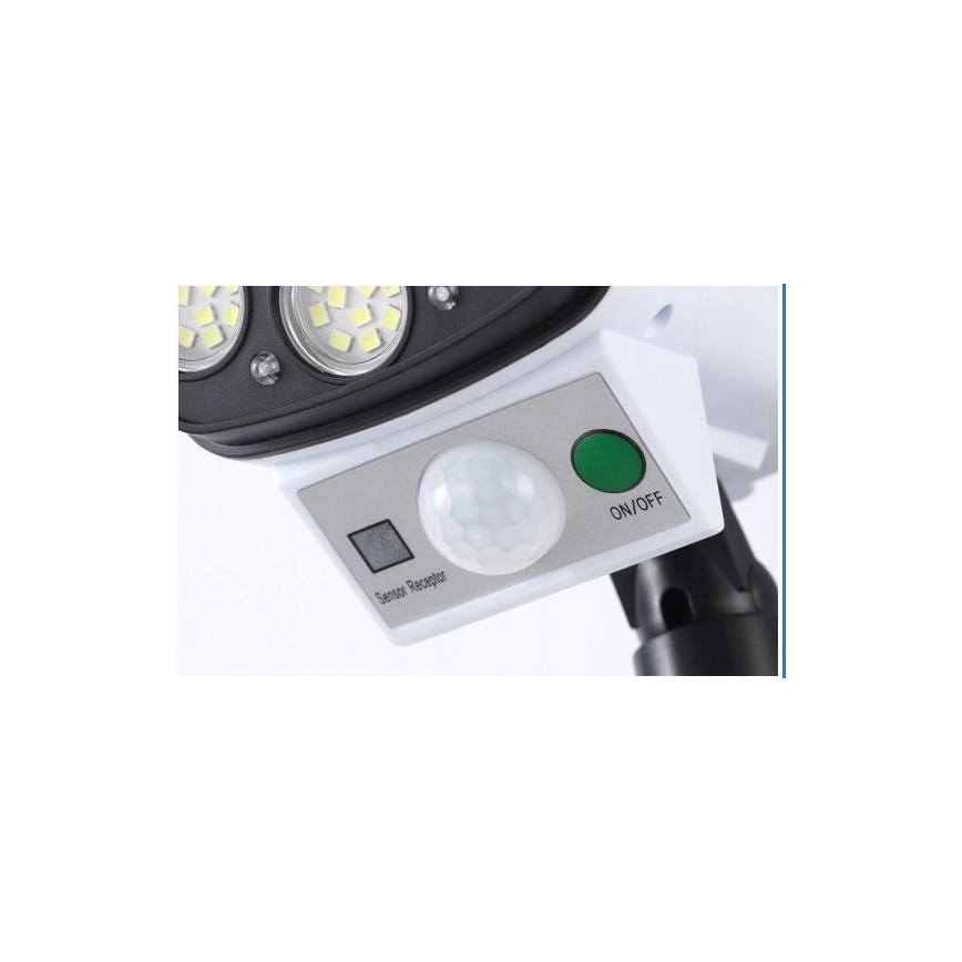 LED Solar-Überwachungskamera-Attrappe mit Sensor KAMERA LED/1W/3,7V 1200 mAh IP44 + Fernbedienung