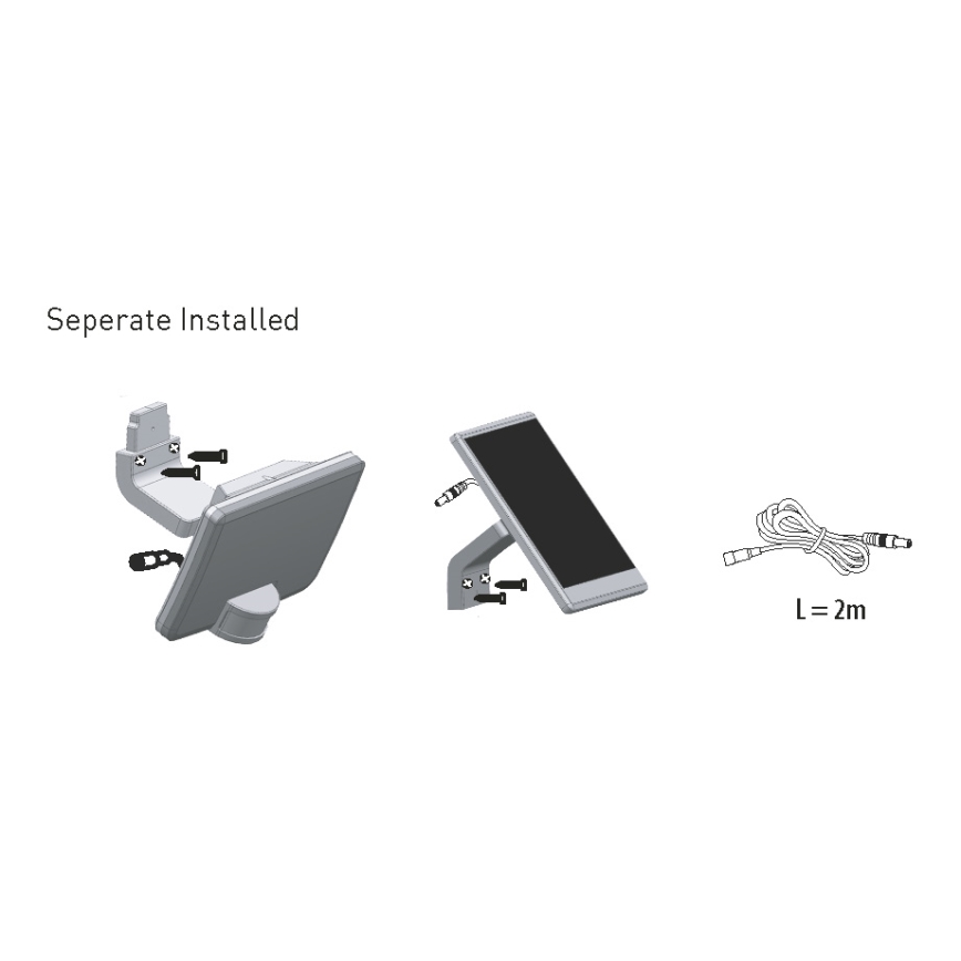 LED-Solarwandleuchte mit Sensor LED/12W/3,7V 4000 mAh IP54
