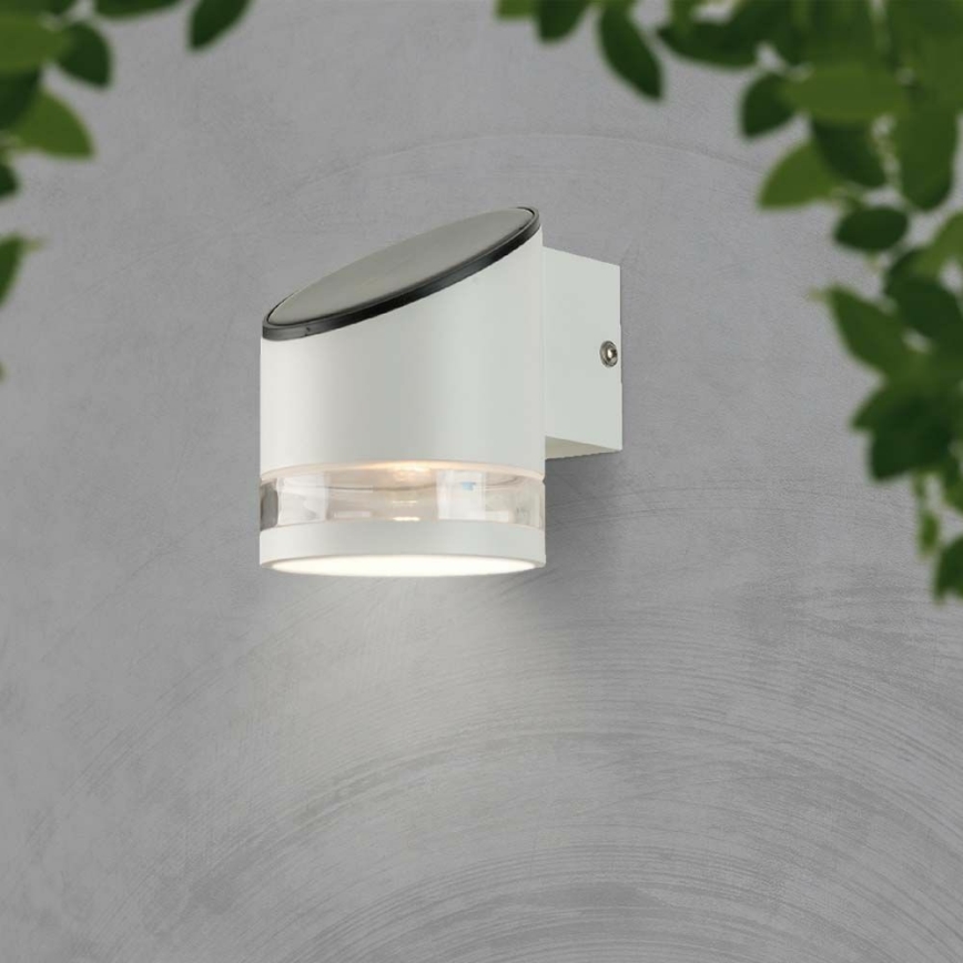 LED-Solarwandleuchte mit Sensor LED/1W/3,7V IP54 3000K 1200 mAh weiß