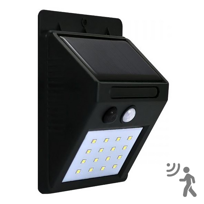 LED-Solarwandleuchte mit Sensor LED/2,2W IP44