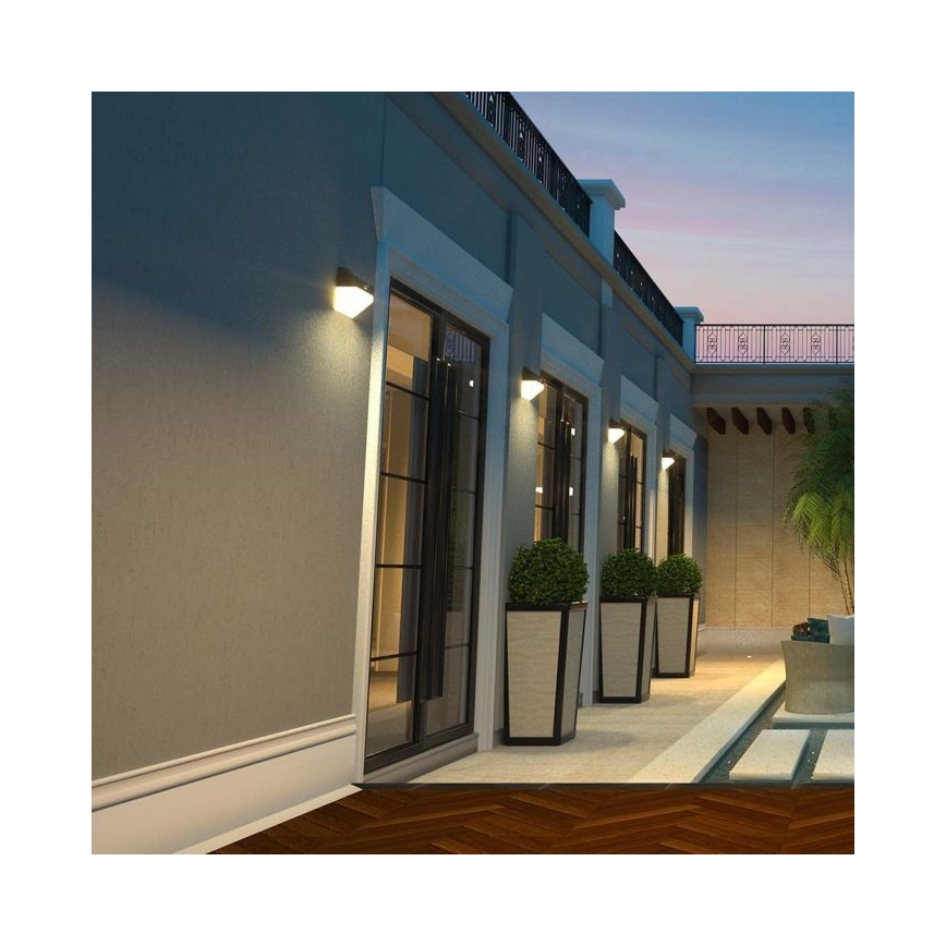 LED-Solarwandleuchte mit Sensor LED/2W/3,7V 4000K IP65 1200 mAh