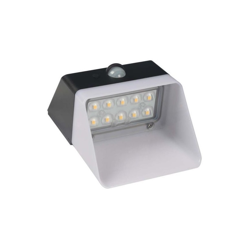 LED-Solarwandleuchte mit Sensor LED/2W/3,7V 4000K IP65 1200 mAh
