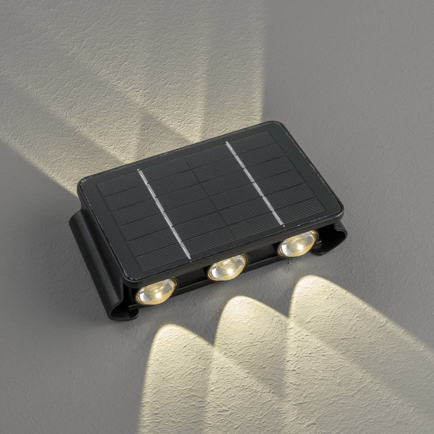 LED-Solarwandleuchte mit Sensor LED/2W/5V IP54 1300 mAh