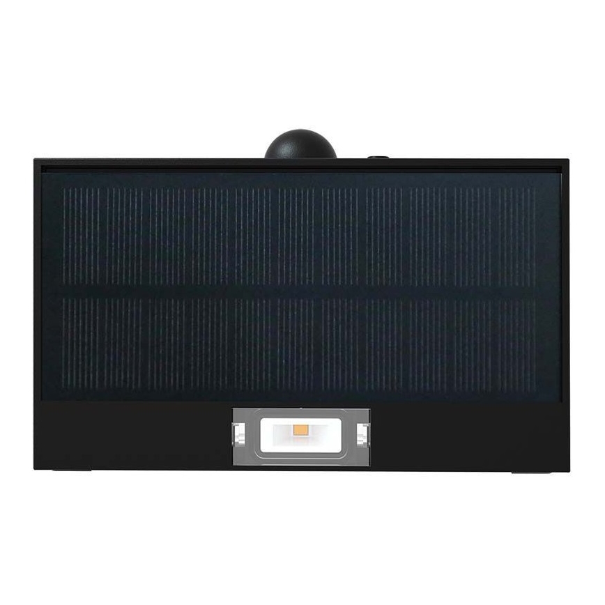 LED-Solarwandleuchte mit Sensor LED/3W/3,7V 3000K/4000K IP65 1200 mAh schwarz