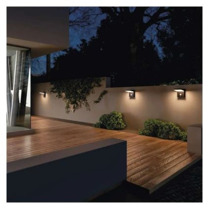 LED-Solarwandleuchte mit Sensor LED/4,4W/3,7V 2200 mAh IP44