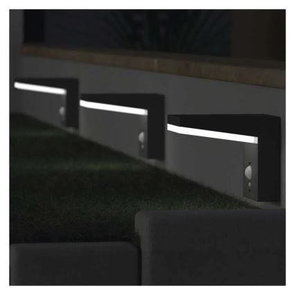 LED-Solarwandleuchte mit Sensor LED/4,4W/3,7V 2200 mAh IP44