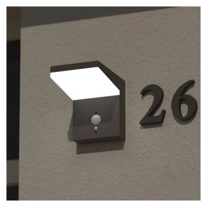 LED-Solarwandleuchte mit Sensor LED/4,4W/3,7V 2200 mAh IP44