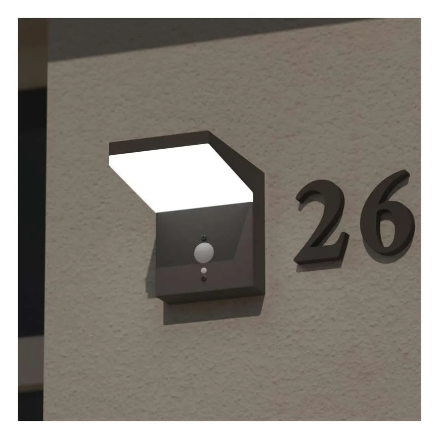 LED-Solarwandleuchte mit Sensor LED/4,4W/3,7V 2200 mAh IP44