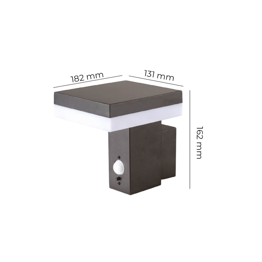 LED-Solarwandleuchte mit Sensor SOLARIS2 LED/5,5W/3,7V 4000K IP44 2600 mAh