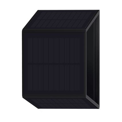LED-Solarwandleuchte WINGS LED/2W/1300 mAh 3,7V 3000K IP54 schwarz
