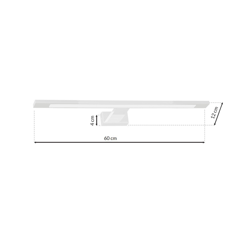 LED-Spiegelleuchte für Badezimmer SHINE LED/12W/230V 60 cm IP44 Weiß