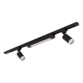 LED-Spot im Schienensystem TRACER 2xGU10/10W/230V + LED/20W 1 m schwarz