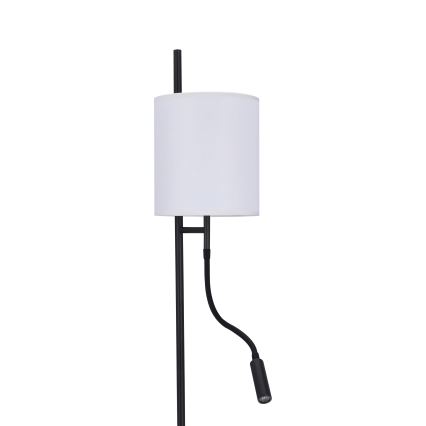 LED-Stehlampe TOKYO 1xE27/40W/230V + LED/3W schwarz/weiß