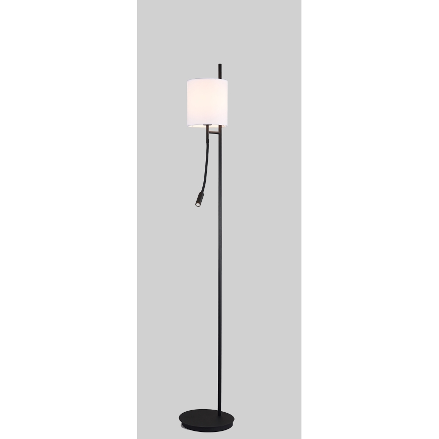 LED-Stehlampe TOKYO 1xE27/40W/230V + LED/3W schwarz/weiß