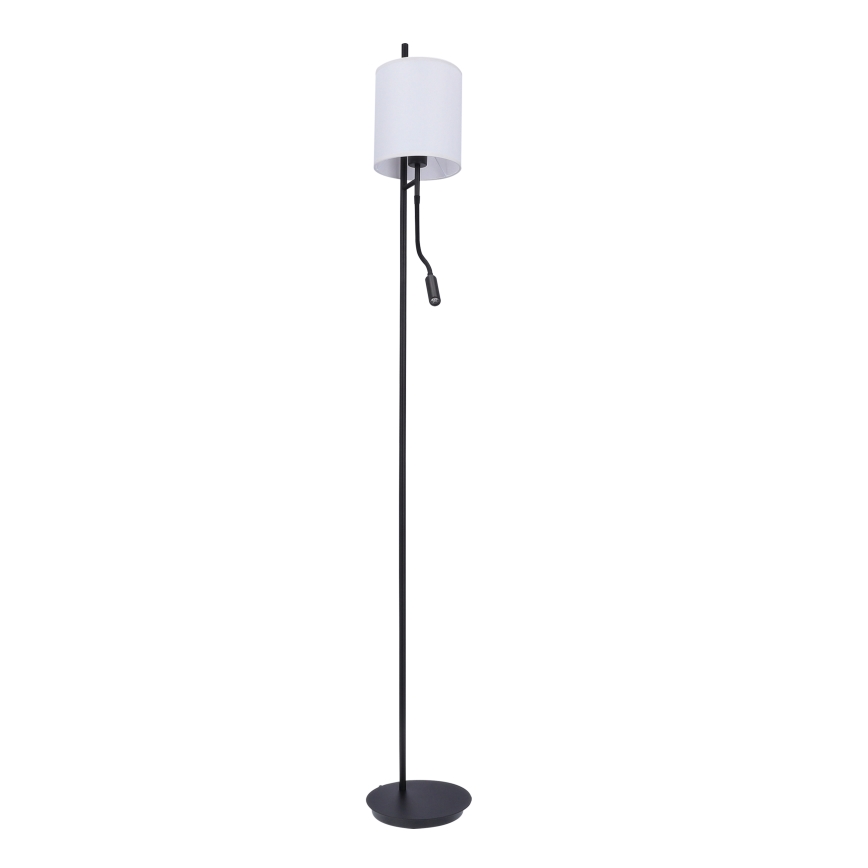 LED-Stehlampe TOKYO 1xE27/40W/230V + LED/3W schwarz/weiß