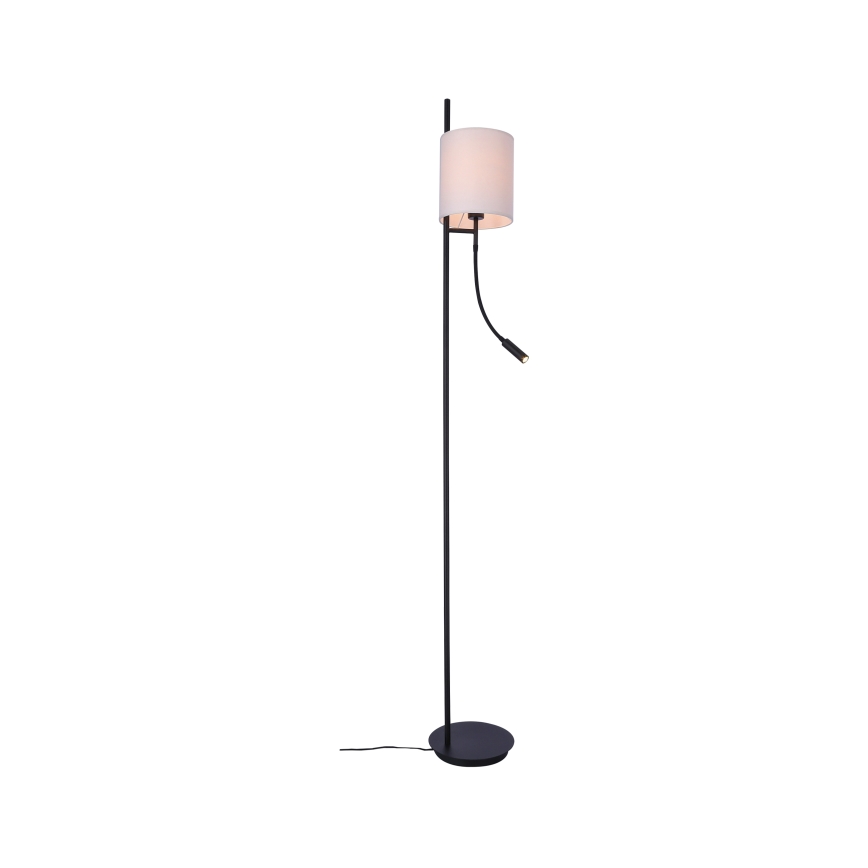 LED-Stehlampe TOKYO 1xE27/40W/230V + LED/3W schwarz/weiß