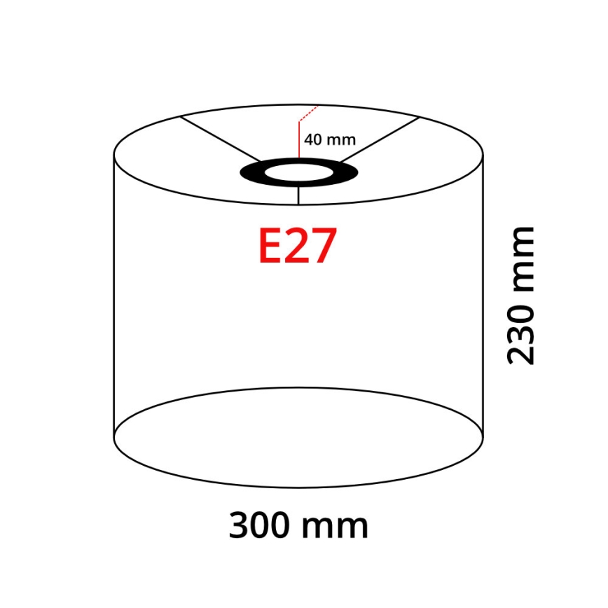 LED-Stehlampe TUNJA 1xE27/20W/230V Ø 30 cm gold/taupe