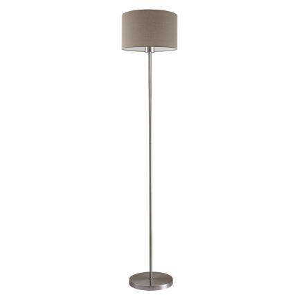 LED-Stehlampe TUNJA 1xE27/20W/230V Ø 30 cm mattchrom/taupe