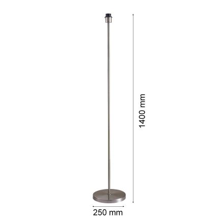 LED-Stehlampe TUNJA 1xE27/20W/230V Ø 30 cm mattchrom/taupe