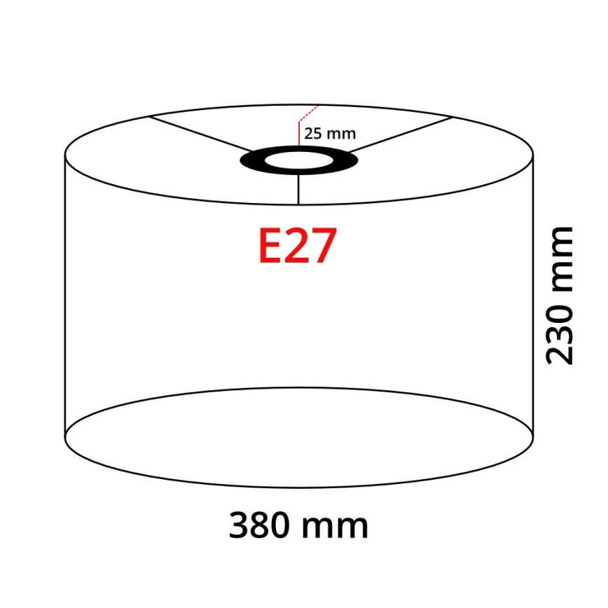 LED-Stehleuchte TUNJA 1xE27/20W/230V Ø 38 cm gold/taupe