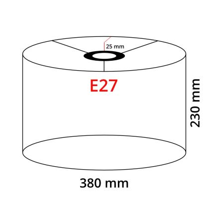 LED-Stehleuchte TUNJA 1xE27/20W/230V Ø 38 cm mattchrom/braun