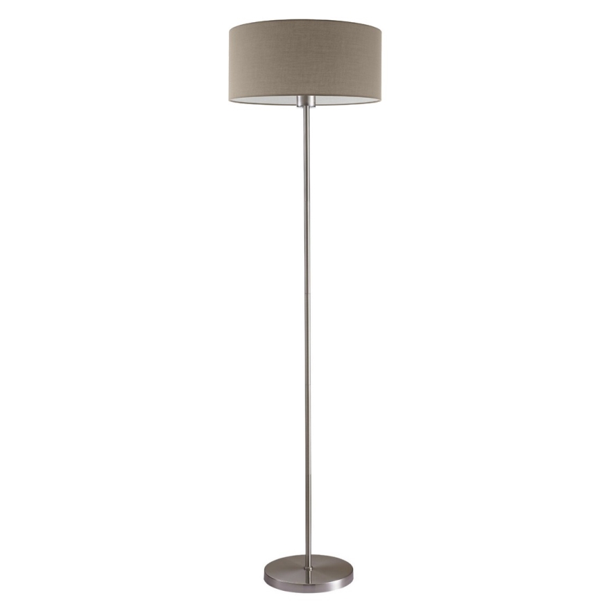 LED-Stehleuchte TUNJA 1xE27/20W/230V Ø 38 cm mattchrom/taupe