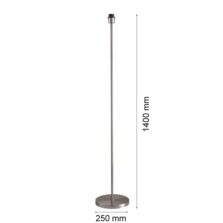 LED-Stehleuchte TUNJA 1×E27/20W/230V Ø 30 cm mattchrom/grau