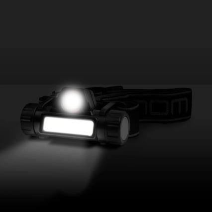 LED-Stirnlampe LED/3W/5V Li-Ionen 1200mAh IP54