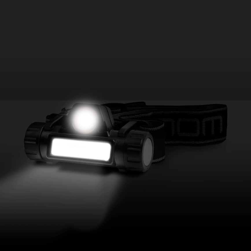 LED-Stirnlampe LED/3W/5V Li-Ionen 1200mAh IP54