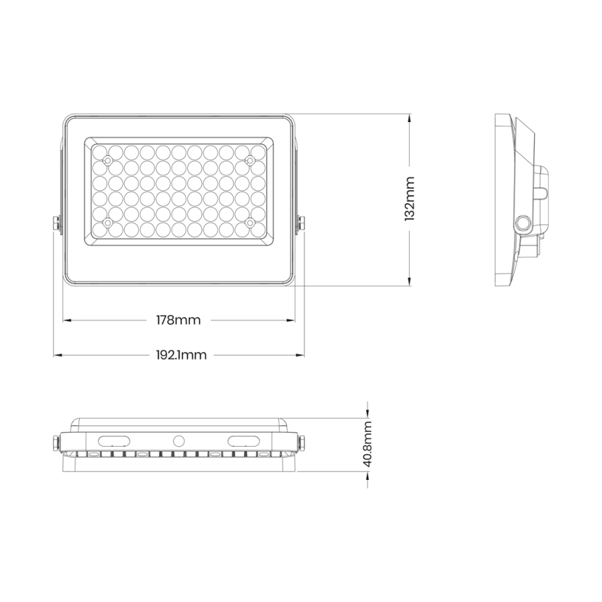 LED-Strahler mit Solarpanel FOCUS 60W/10000 mAh 3,2V 6000K IP65 + Fernbedienung