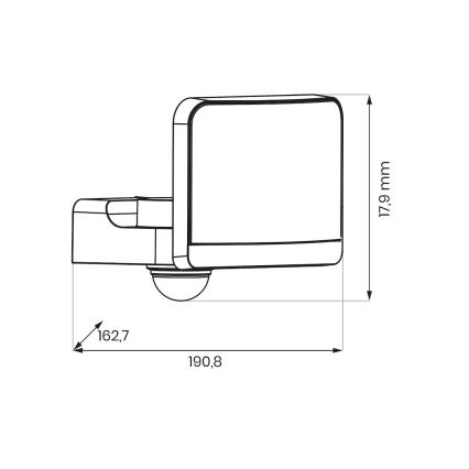 LED-Strahler mit Bewegungs- und Dämmerungssensor DAVOS LED/30W/230V IP54 weiß