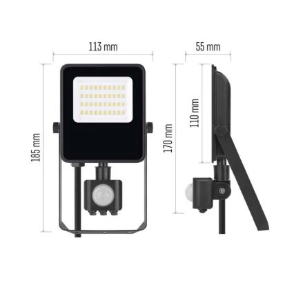 LED-Strahler mit Sensor VISIO LED/20W/230V 4000K IP65
