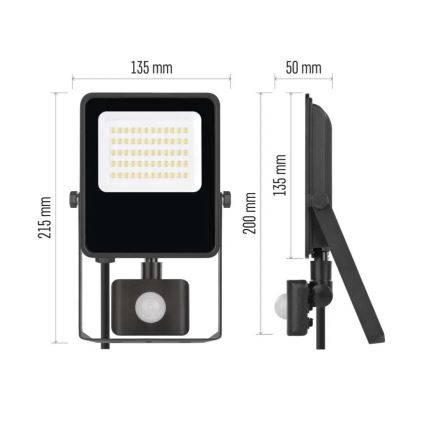 LED-Strahler mit Sensor VISIO LED/30W/230V 4000K IP65