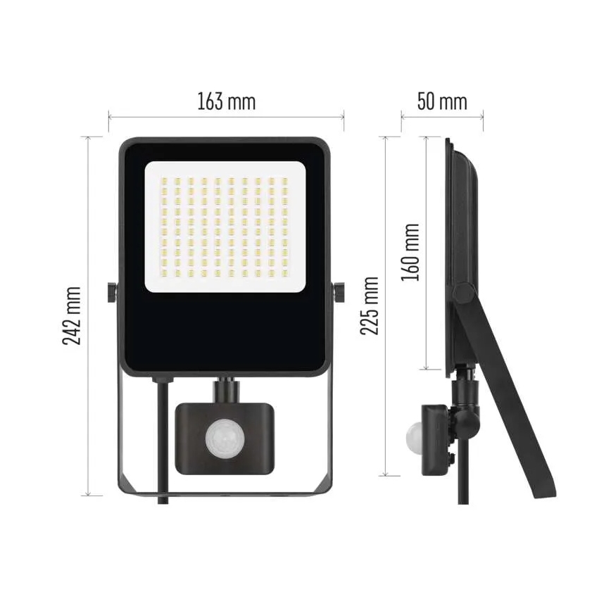 LED-Strahler mit Sensor VISIO LED/50W/230V 4000K IP65