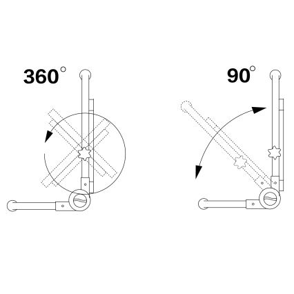 LED-Strahler mit Stativ LED/50W/230V 5000K IP65 orange