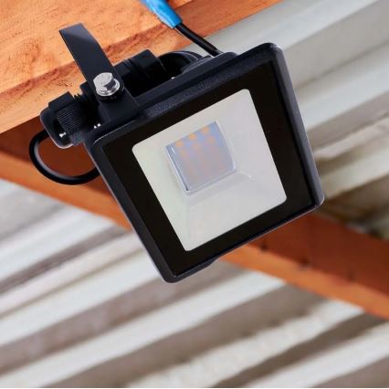 LED-Strahler mit Direktanschluss SAMSUNG CHIP LED/10W/230V IP65 6500K schwarz