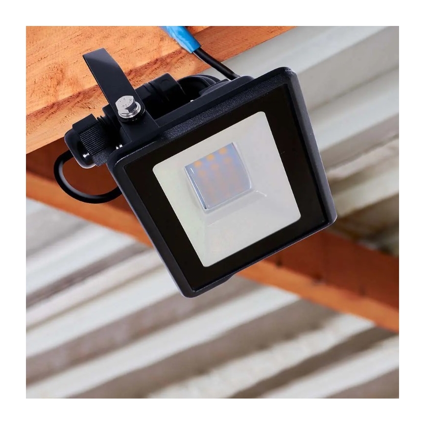LED-Strahler mit Direktanschluss SAMSUNG CHIP LED/10W/230V IP65 6500K schwarz