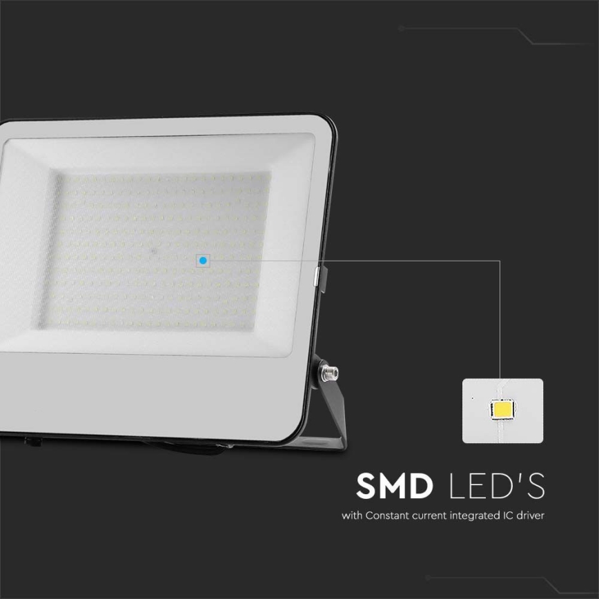 LED-Strahler SAMSUNG CHIP LED/200W/230V 6500K IP65 schwarz