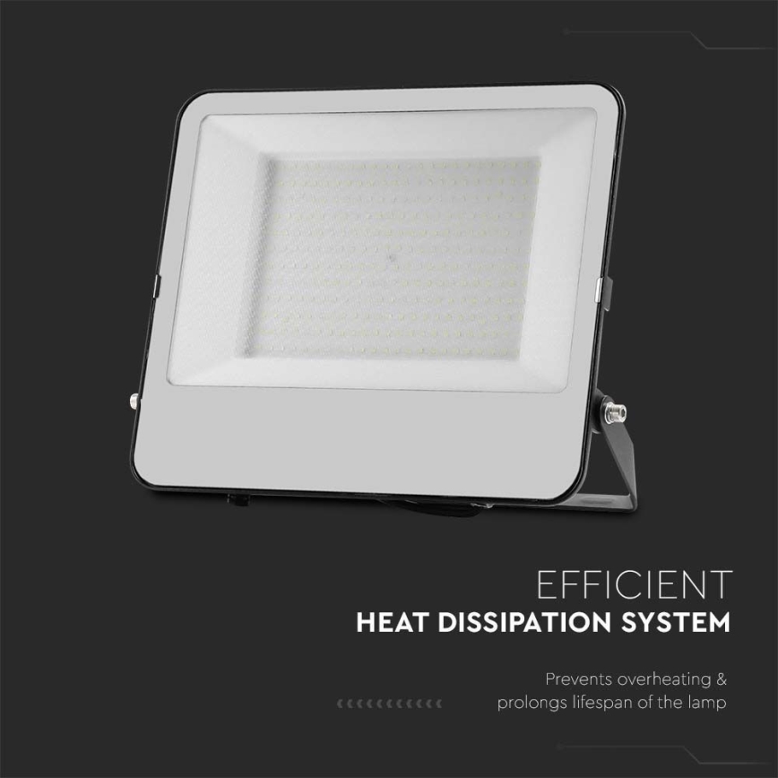 LED-Strahler SAMSUNG CHIP LED/200W/230V 6500K IP65 schwarz
