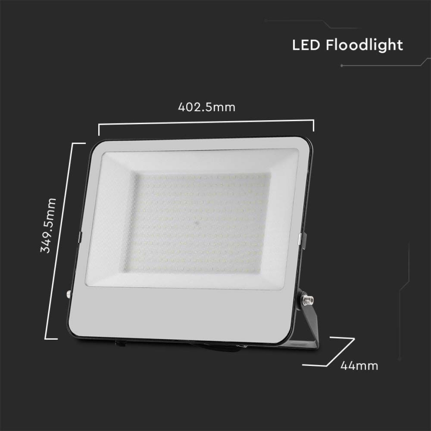 LED-Strahler SAMSUNG CHIP LED/200W/230V 6500K IP65 schwarz