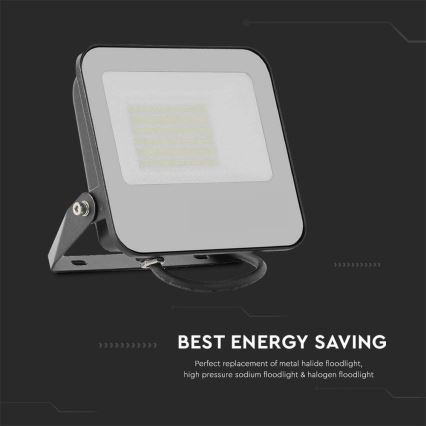 LED-Strahler SAMSUNG CHIP LED/50W/230V 6500K IP65 schwarz