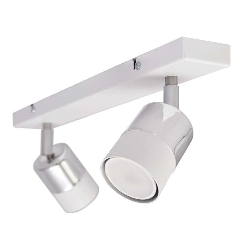 LED-Strahler TUBSSON 2xGU10/4,8W/230V weiß/glänzendes Chrom