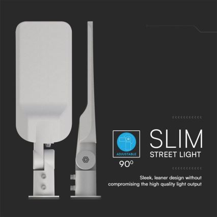 LED Straßenlaterne mit Dämmerungssensor SAMSUNG CHIP LED/100W/230V 4000K IP65 grau