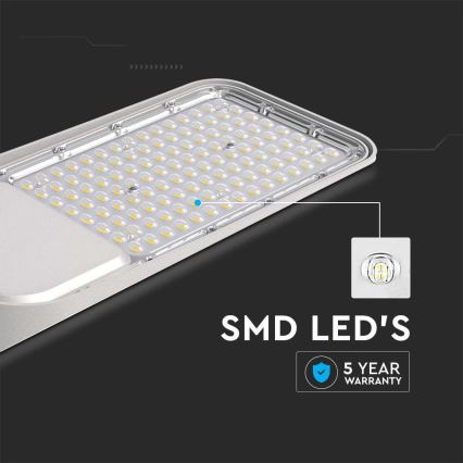 LED Straßenlampe SAMSUNG CHIP LED/100W/230V 6500K IP65 grau