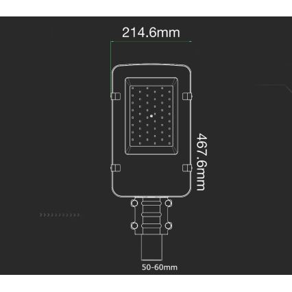 LED Straßenlampe SAMSUNG CHIP LED/50W/230V 4000K IP65